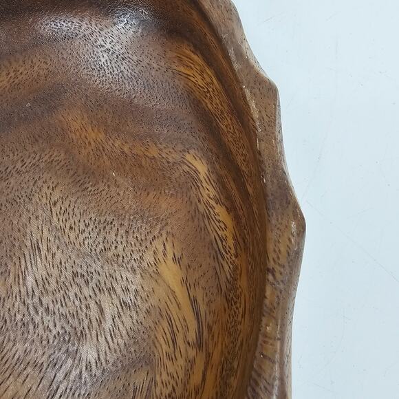 Vintage Genuine Monkey Pod Wood Hand Crafted Pineapple Dish Philippines - Picture 8 of 11